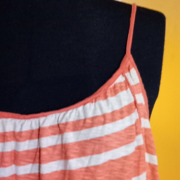 Union Bay orange striped tank top - Picture 3 of 5